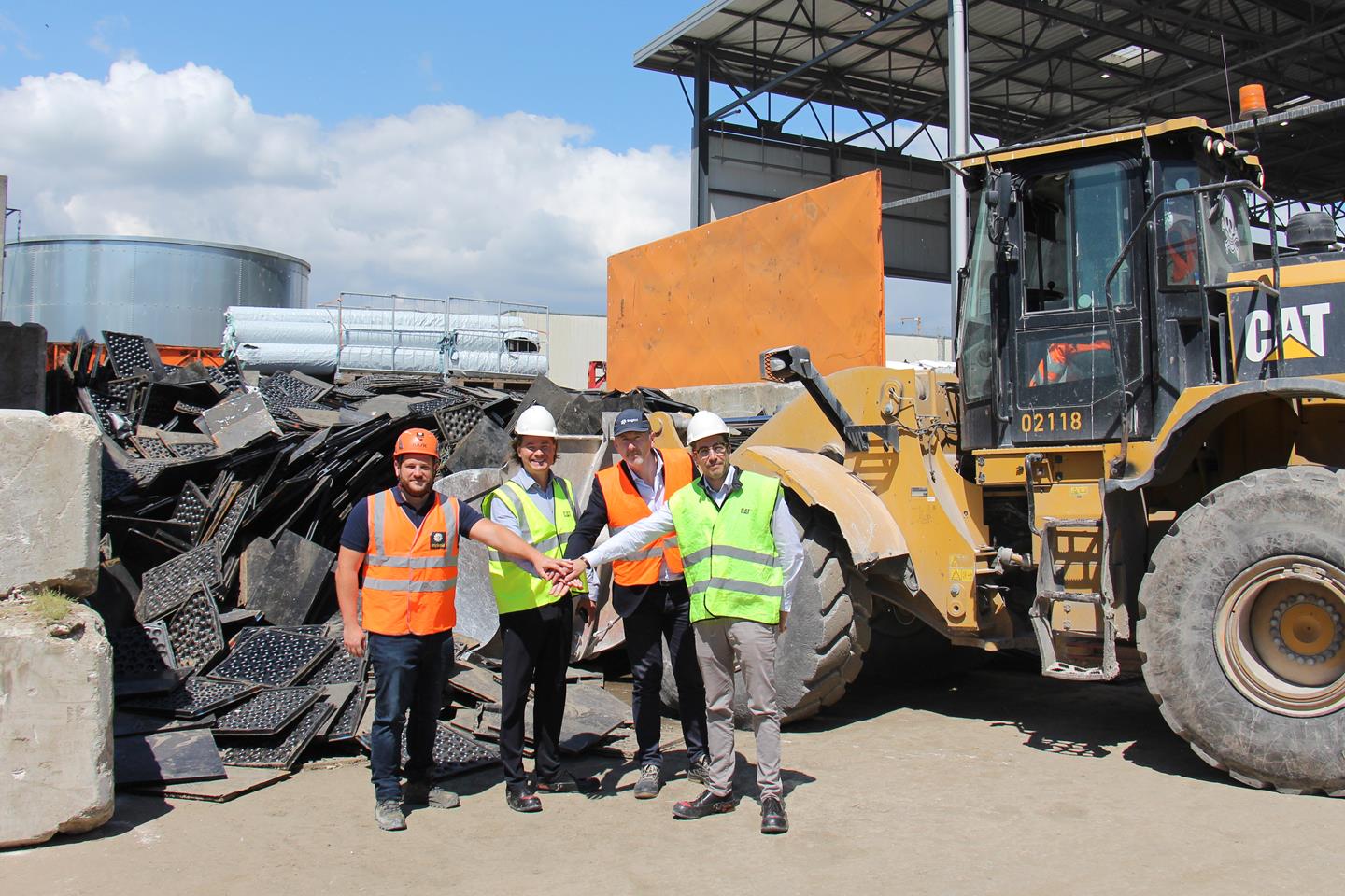 Gestion des déchets de chantier pour Caterpillar